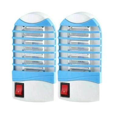 Imagem de Lâmpada LED Mata Mosquitos Com Luz Azul, Plugue Americano, Armadilha E