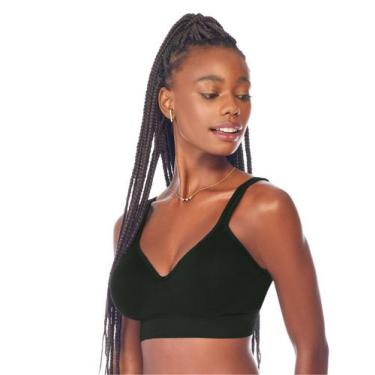 Imagem de Sutiã Comfort Duplo Alças Largas Zee Rucci Preto, 46, Preto