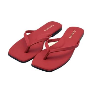 Imagem de Chinelo feminino, bico quadrado, espuma viscoelástica suporte de arco sandálias de verão para mulheres, tendência de couro vegano, leve, macio, confortável, nuvem, chinelos femininos essenciais de