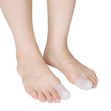 Imagem de Capa de Dedos Silicone Protetor Respirável para Alívio Bolhas Calos Unhas Encravadas e Dor Pés Tubo Macio Elástico