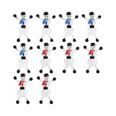 Imagem de Bonecos De Neve Fofos De Natal, Brinquedos Esticáveis E Posicionáveis 