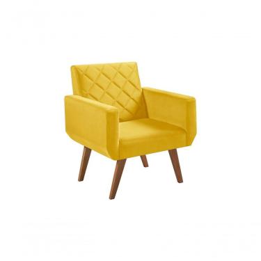 Imagem de Poltrona 1 Lugar Braço Anabelle Unidecor Amarelo