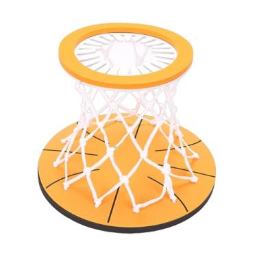 Imagem de Fockety Cesta de Basquete Interna Suspensa, Cesta de Basquete Montada No Teto de de Teto Com Bola, Brinquedo Esportivo de Montagem na Parede para Crianças e Adultos