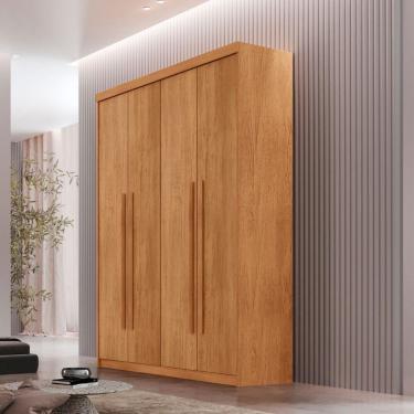 Imagem de Guarda Roupa Solteiro Heros 4 Portas E 2 Gavetas Moderna Naturalle