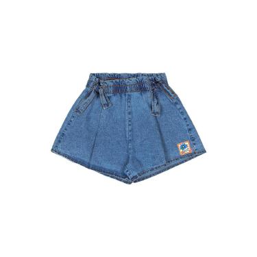 Imagem de Short Infantil Feminino Jeans Elastano Quimby-Feminino