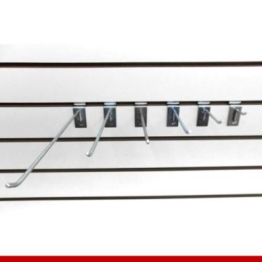 Imagem de Gancho Painel Canaletado 20cm Com 50 Unidades Zincado - Loja do Gancho
