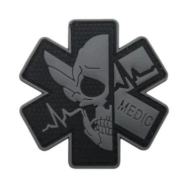 Imagem de Emblemas Táticos De Combate Medic First Aid IR Reflective Rescue Snake