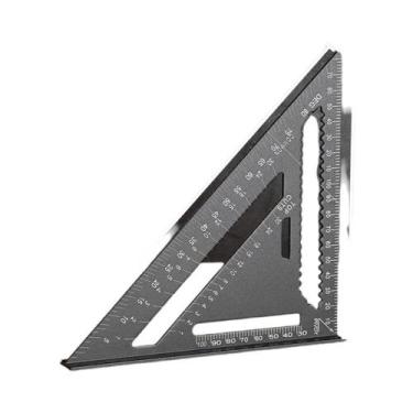 Imagem de Régua Triangular De Alta Precisão Em Liga De Alumínio Para Marcenaria 