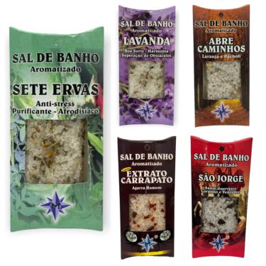 Imagem de Sal de Banho Aromatizado 100g Aromaterapia-Escolha Fragrância