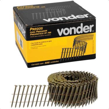 Imagem de Prego Liso 50 Mm Pp700 Polido 300 Peças Vonder