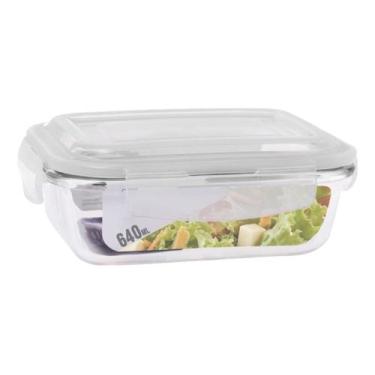 Imagem de Pote Vidro Hermético Marmita Mantimentos Tampa 640ml - Uni