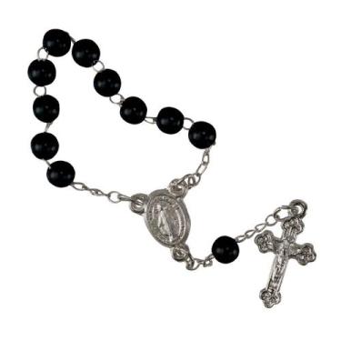 Imagem de Mini Terço para Lembrancinhas - SJO Artigos Religiosos, Preto