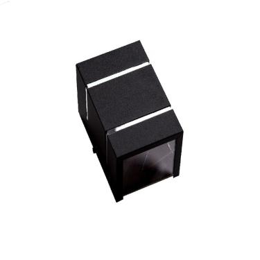 Imagem de Kit 3 Arandelas Preto 2 Focos E 2 Frisos Parede Muro Ar1510