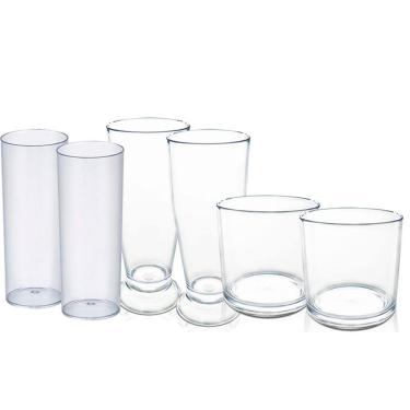Imagem de Jogo de Copo Acrilico PS 6 peças - KrystalON Copos