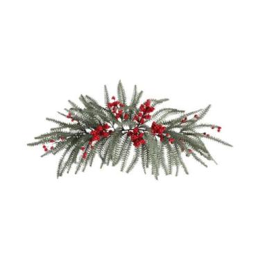 Imagem de Decoração De Árvore De Natal Com Folhas De Pinheiro Artificial De 65CM