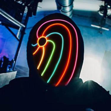 Imagem de Máscara de cosplay Tobi Luminous para fantasia de carnaval de Hallowee