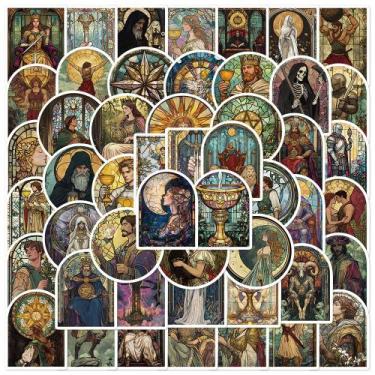 Imagem de Adesivos Tarots, vinil impermeável, anime, 50 unidades/lote - yiweisai