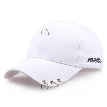 Imagem de Boné de beisebol Anime Hat Summer Hoop branco para homens - yiweisai
