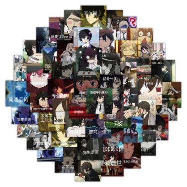 Imagem de Adesivos Bungos Strays Dogs, vinil impermeável, anime, 63 unidades - y