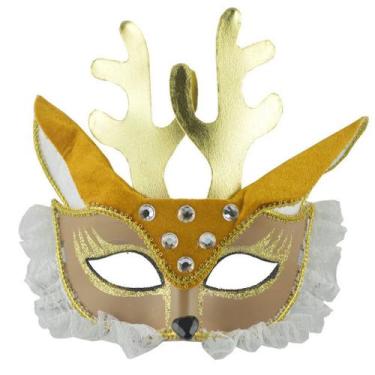 Imagem de Máscara de cosplay Lovely Rabbit Lace Fox Sika Deer Halloween Party - 