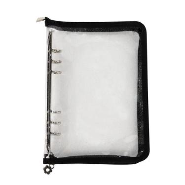 Imagem de Caderno de PVC Binder MultiBey A5 de 6 anéis com zíper e 10 bolsos