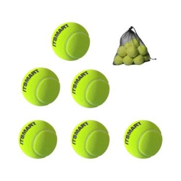 Imagem de Bolas De Tênis De Alta Elasticidade 6/12 Peças Com Bolsa De Rede Para 