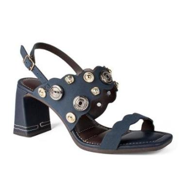 Imagem de Sandália Dakota de Salto Bloco Marinho Feminina Y9504-Feminino