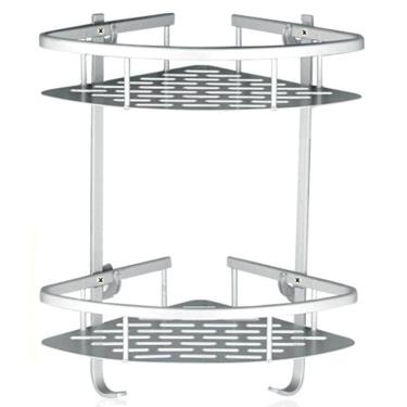 Imagem de Suporte De Shampoo Aluminio Rack De Banheiro