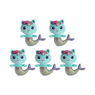 Imagem de Boneca De Pelúcia De Gato Sereia Para Crianças, Brinquedo De Desenho A