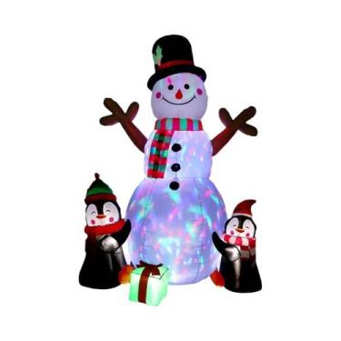 Imagem de Boneco De Neve Inflável De Natal De 6 Pés, Decoração Externa OurWarm P