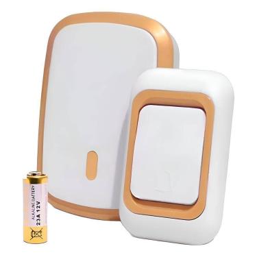 Imagem de Campainha Residencial Sem Fio Instalação Fácil, 32 Melodias E Alcance De 100m - Pilha Resistente Tomada