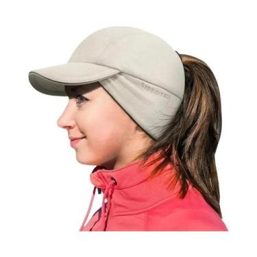 Imagem de Boné De Beisebol Feminino De Inverno Com Abertura Para Rabo De Cavalo,