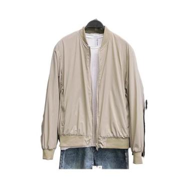 Imagem de Jaqueta Casual Masculina De Algodão Estilo Piloto Manga Longa Gola Alt