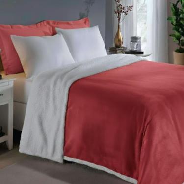 Imagem de Coberdrom Flannel Casal Edredom Sherpa Lã De Carneiro 2,20x1,80m - Sev