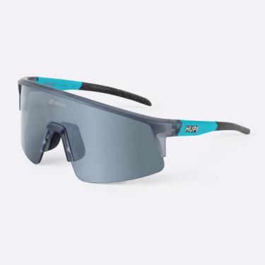 Imagem de Óculos HUPI Sprint Cinza Lente Fumê, Cinza, Azul, UNICO