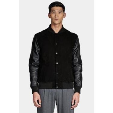 Imagem de Jaqueta Aramis Bomber Couro Special Edition Preto-Masculino