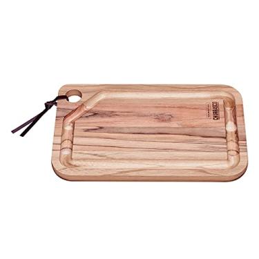 Imagem de Tábua para Churrasco Tramontina Retangular em Madeira Teca com Acabamento Natural 33 x 20 cm