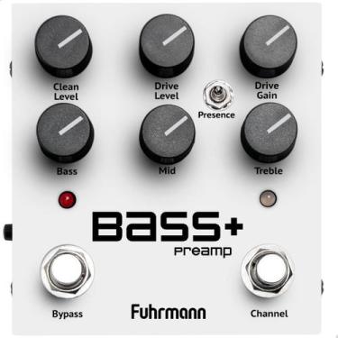 Imagem de Pedal de efeito Analógico para contrabaixo Fuhrmann Bass Preamp, Branc