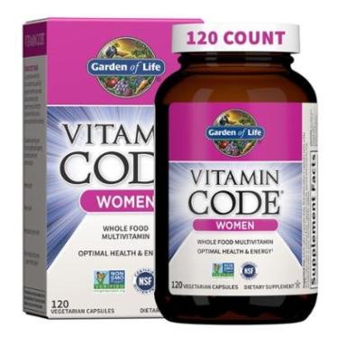 Imagem de Multivitamínico Garden of Life Vitamin Code para mulheres 120 cápsulas-Unissex
