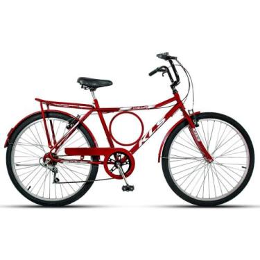 Imagem de Bicicleta Aro 26 Kls Super Sport Freio V-Brake, Vermelho, Branco