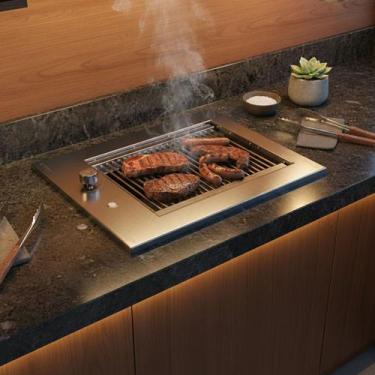 Imagem de Churrasqueira Grill Gourmet de Embutir Cooktop a Gás Diamond Little Ti