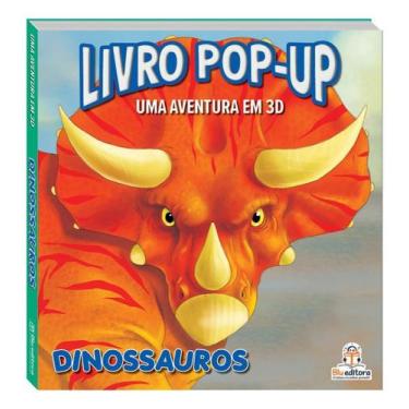 Imagem de Livro Pop-up - Aventuras Em 3D: Dinossauros - BLU EDITORA, Sortido