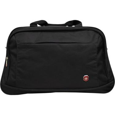 Imagem de Sacola Bolsa De Viagem Academia Espaçosa Alça De Ombro Reforçada - Bogotá - Swissland Preto