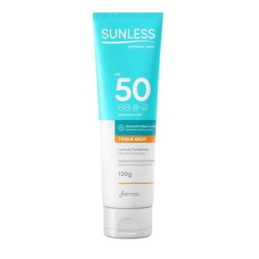 Imagem de Protetor Solar Sunless FPS50 Toque Seco 120g - FARMAX