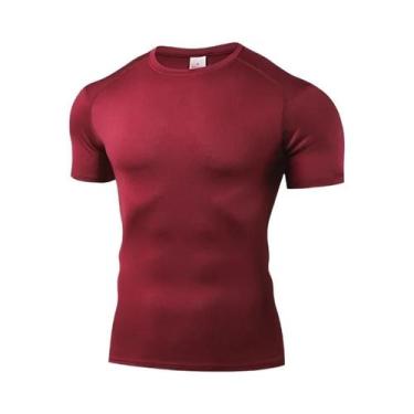 Imagem de Camiseta Masculina De Verão Para Corrida, Manga Curta, Treino, Academi