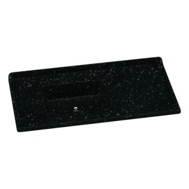 Imagem de Pia de Cozinha Mármore Sintético 100x53cm Multimóveis CR20478, Preto
