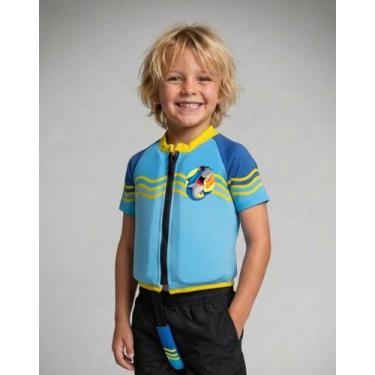 Imagem de Camisa Flutuadora Infantil Floater - Prolife, Crazy shark, 8 Anos
