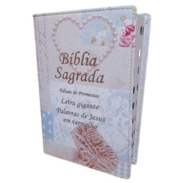 Imagem de Bíblia Feminina - Possui LETRAS GIGANTES - Tamanho Grande - 21cm - NoB
