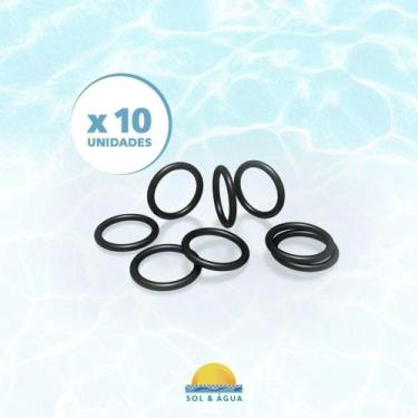 Imagem de Kit De 10 Borrachas De Vedação Placa Aquecedor Solar Teksol Para Pisci