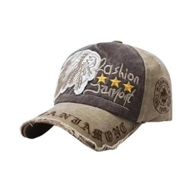 Imagem de Boné De Beisebol Retro Para Homens Com Estilo Desgastado, Chapéu De So
